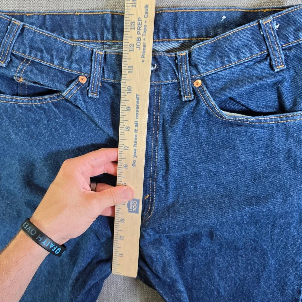 Levi's 509 Jeans Mens 34/32 Blue Orange Tab Straight Leg‎ Made in USA Vintage
